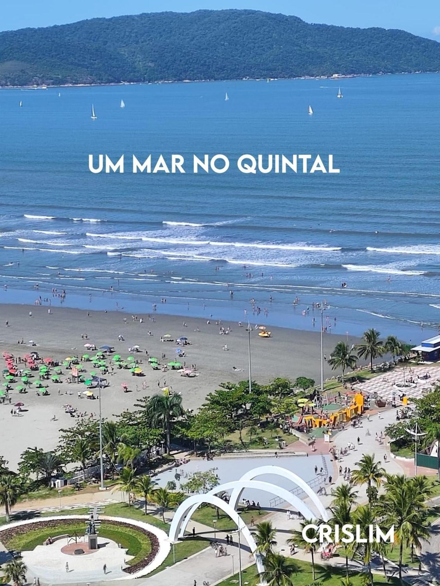 Apartamento Pe Na Areia Melhor Vista Mar De Santos Extérieur photo