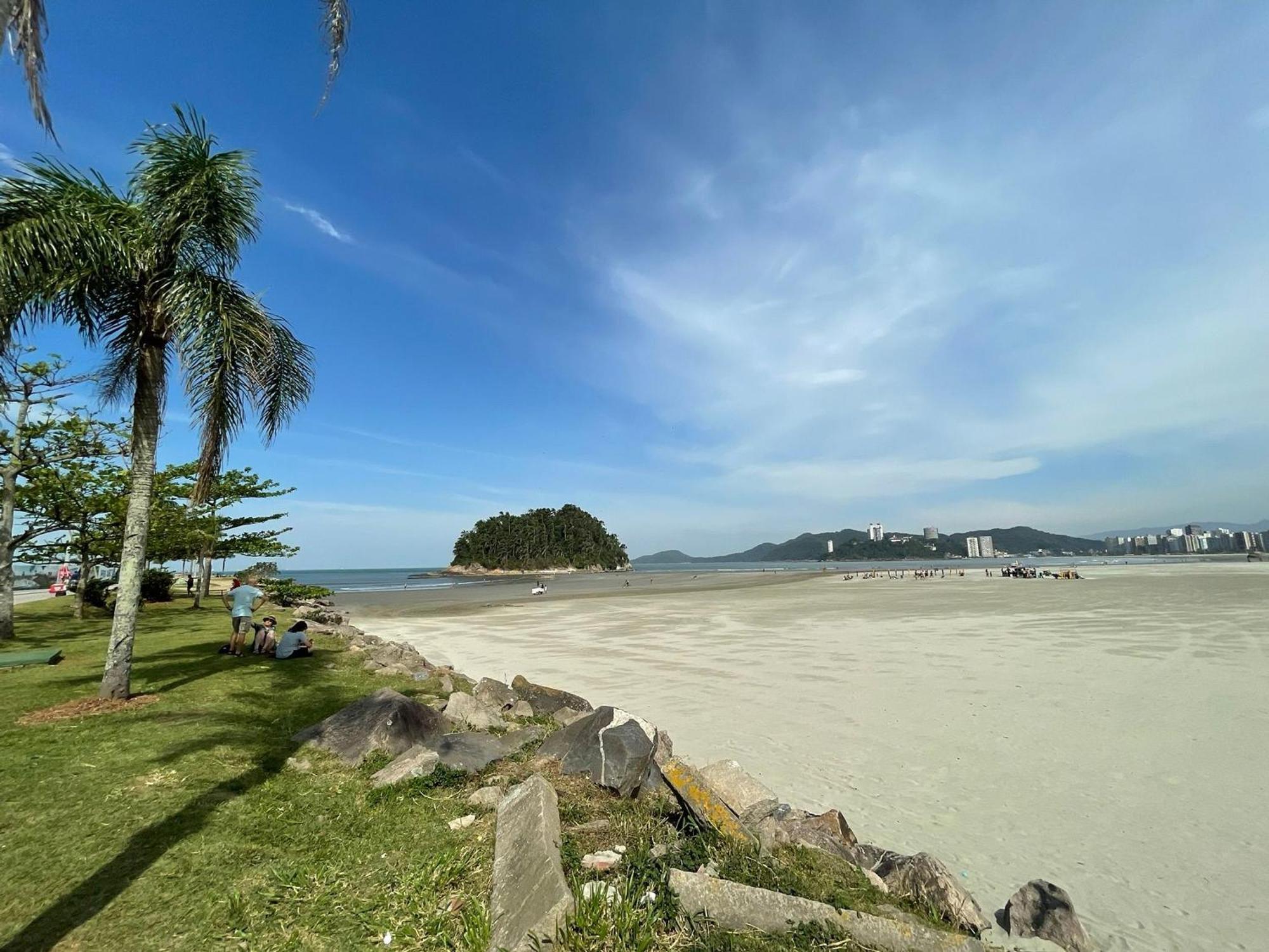 Apartamento Pe Na Areia Melhor Vista Mar De Santos Extérieur photo